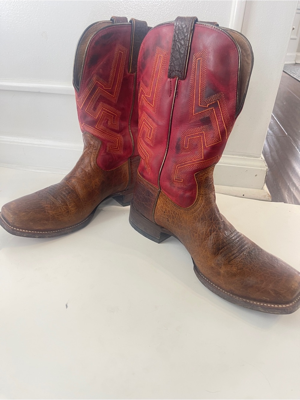 Cody James Weldon Cowboy Boots Red Brown Mens Size 8.5D Western - Picture 4 of 9
